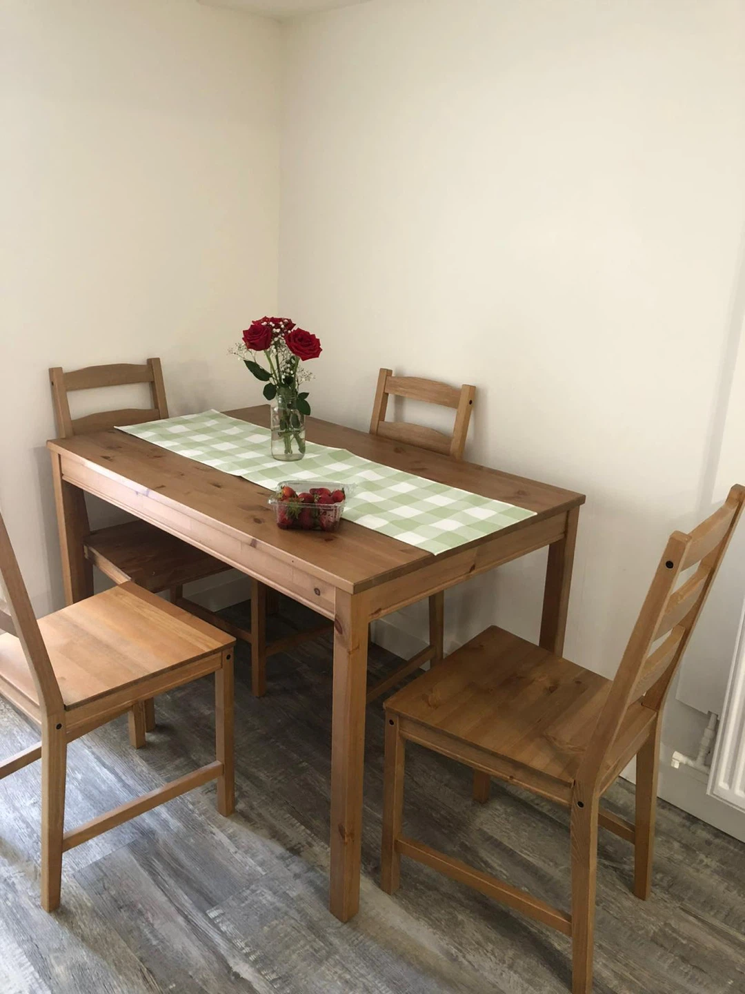 Wooden Dining Table and 4 Chairs
