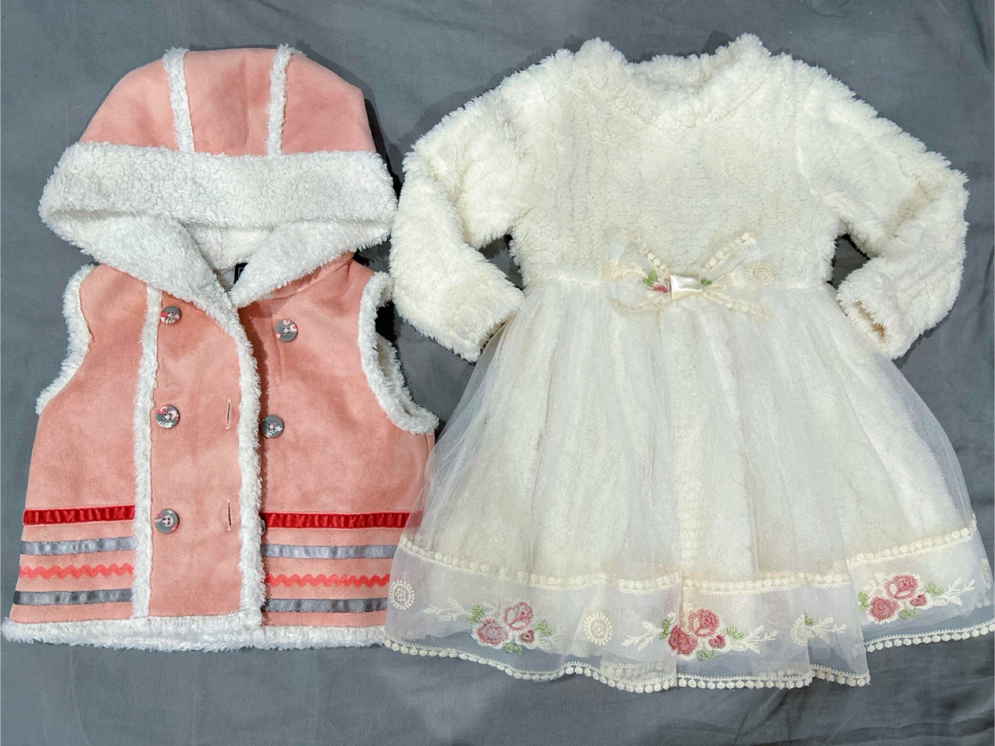 Toddler Girl's Dress and Vest Set 18-24Months