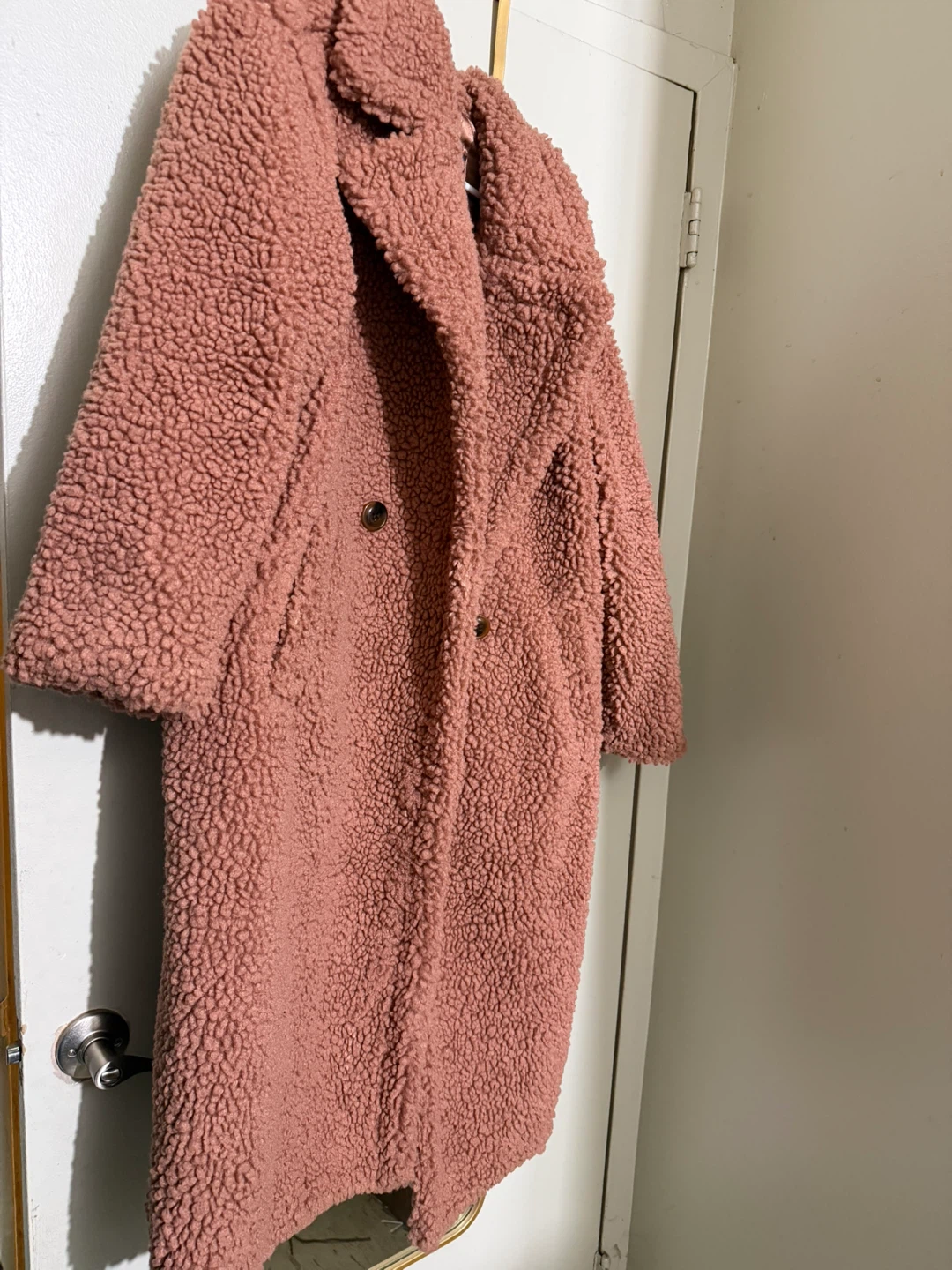 UGG RTW Teddy Coat - Rose Pink - Size M