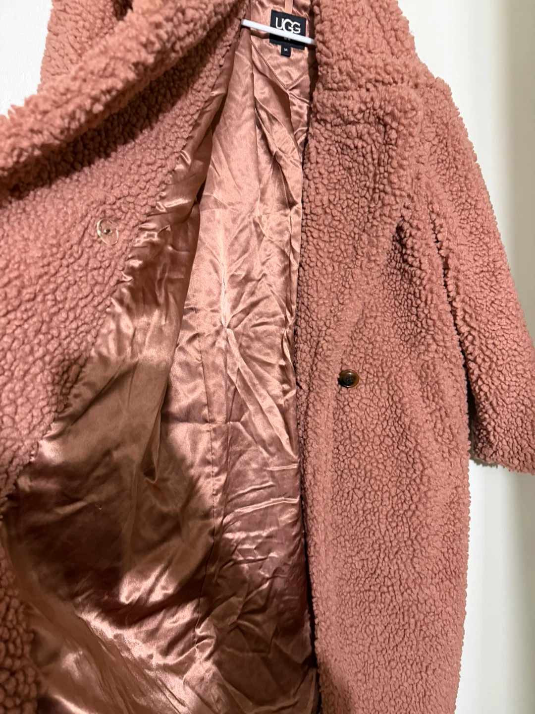 UGG RTW Teddy Coat - Rose Pink - Size M - photo 5