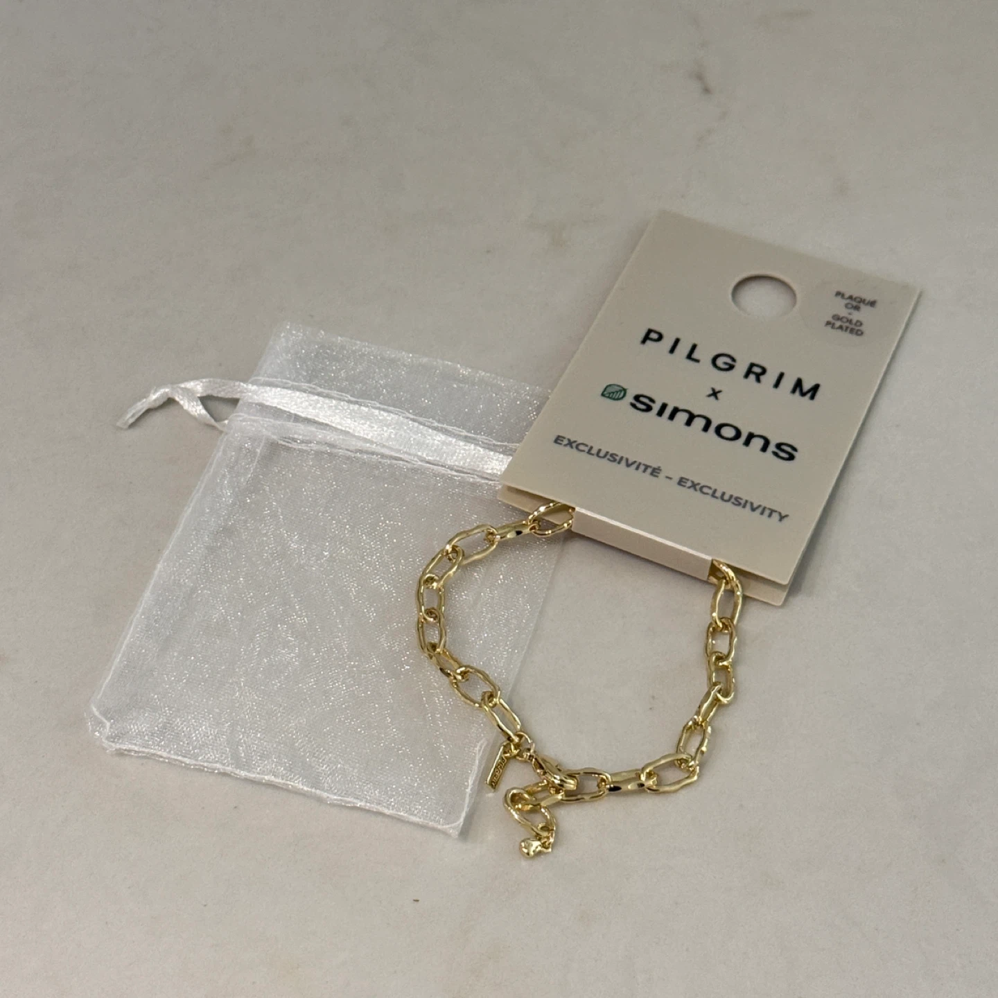 Brand new Pilgrim x Simons Gold Plated Chain Bracelet