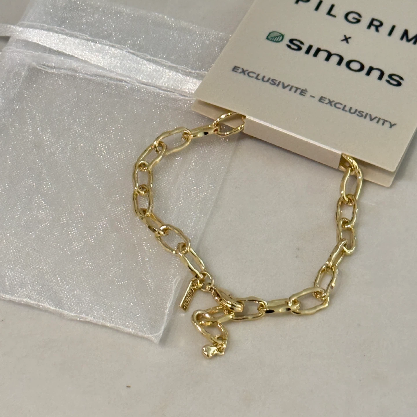 Brand new Pilgrim x Simons Gold Plated Chain Bracelet - photo 2