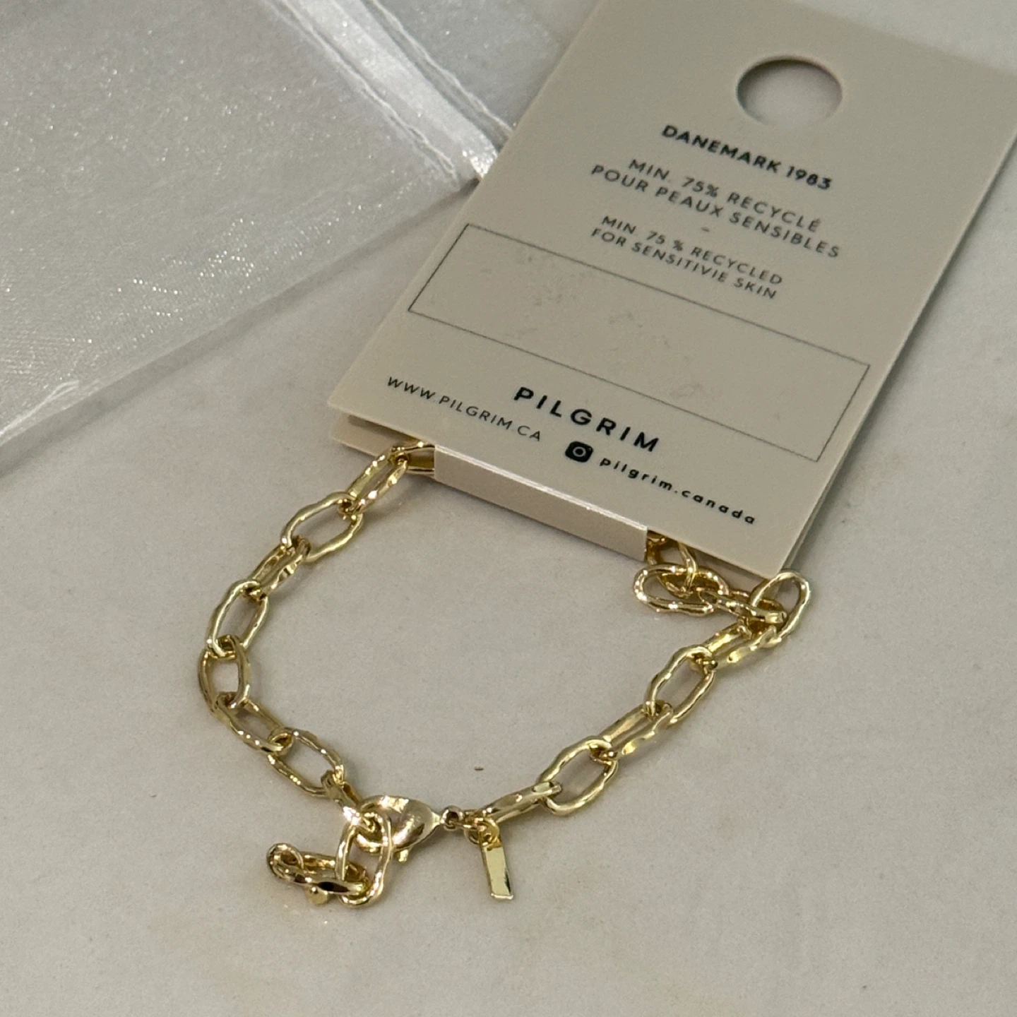 Brand new Pilgrim x Simons Gold Plated Chain Bracelet - photo 3