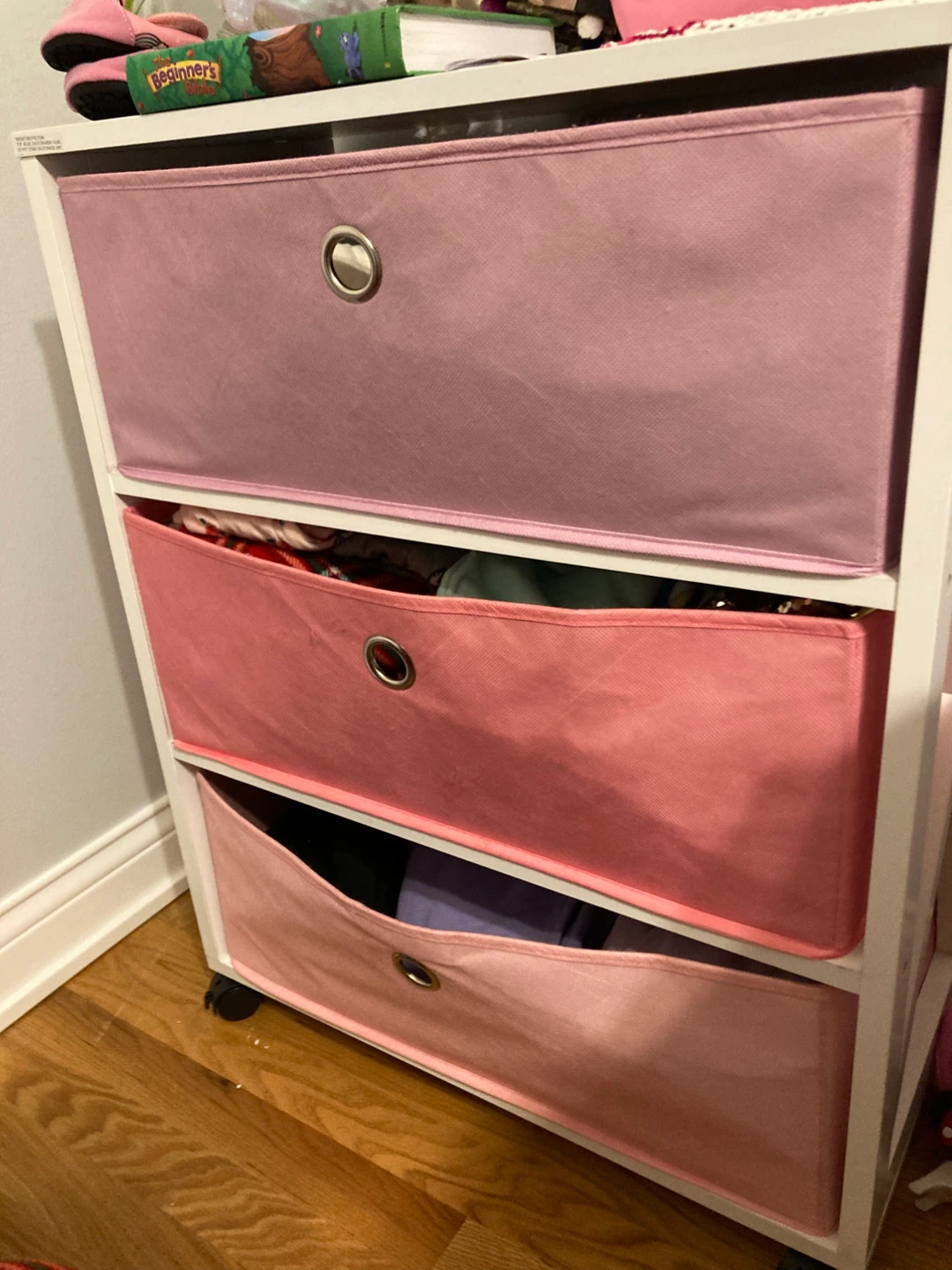 Pink 3-Drawer Storage Unit - photo 2