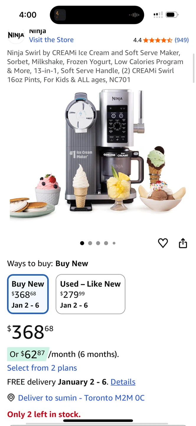 Ninja Swirl by CREAMi 13-in-1 Soft Serve & Ice Cream Machine - photo 2