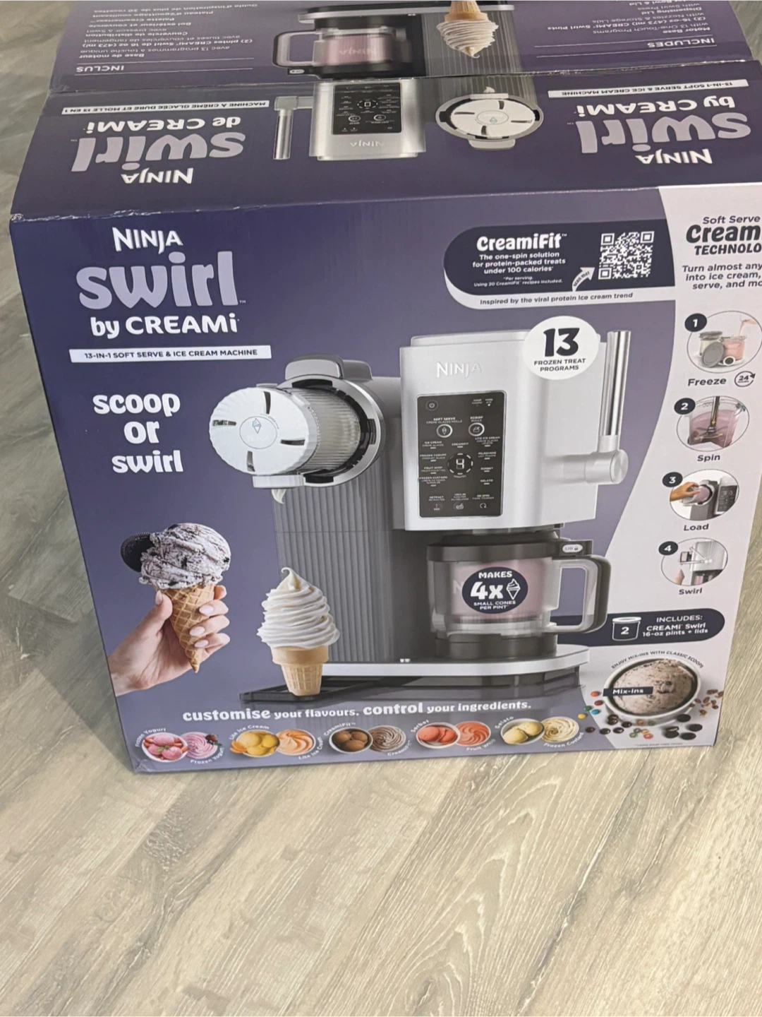 Ninja Swirl by CREAMi 13-in-1 Soft Serve & Ice Cream Machine