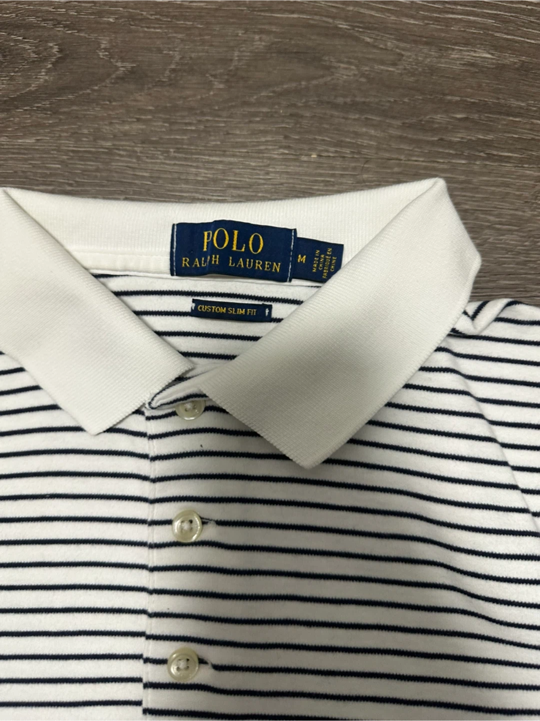 Polo Ralph Lauren Striped Custom Slim Fit Polo Shirt - Medium - photo 5