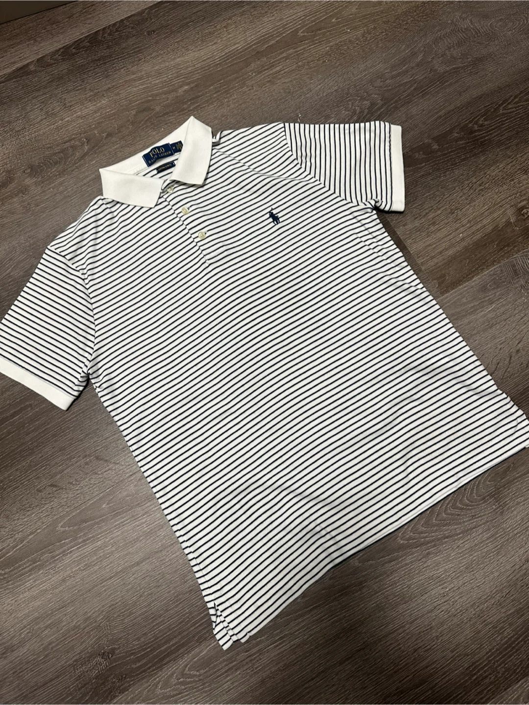 Polo Ralph Lauren Striped Custom Slim Fit Polo Shirt - Medium - photo 3