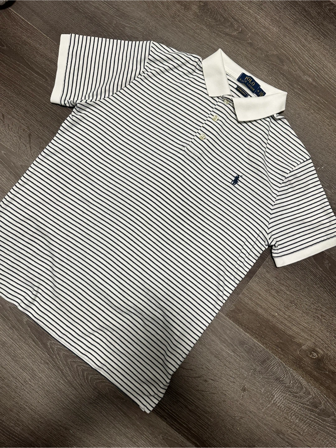 Polo Ralph Lauren Striped Custom Slim Fit Polo Shirt - Medium