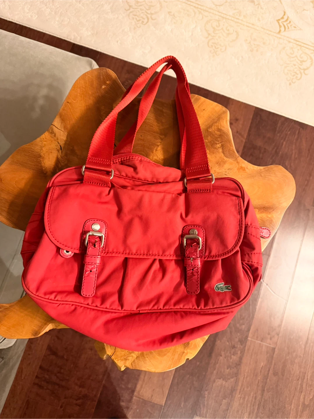 Red Lacoste Handbag🏆