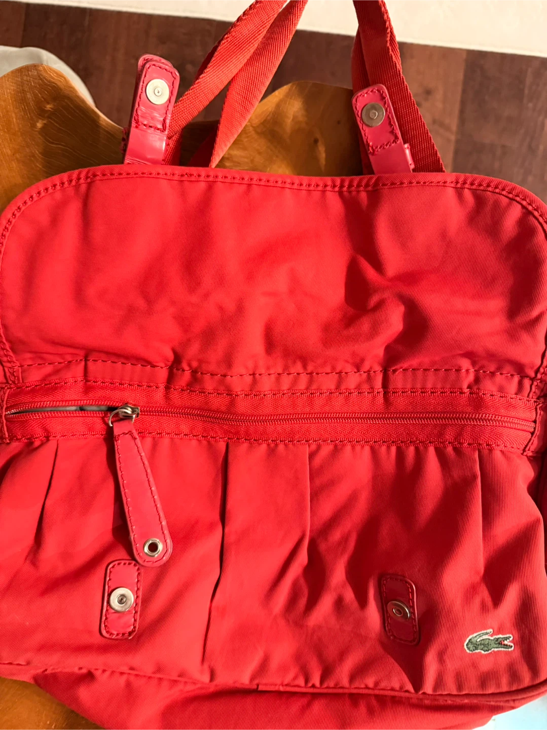 Red Lacoste Handbag🏆 - photo 4