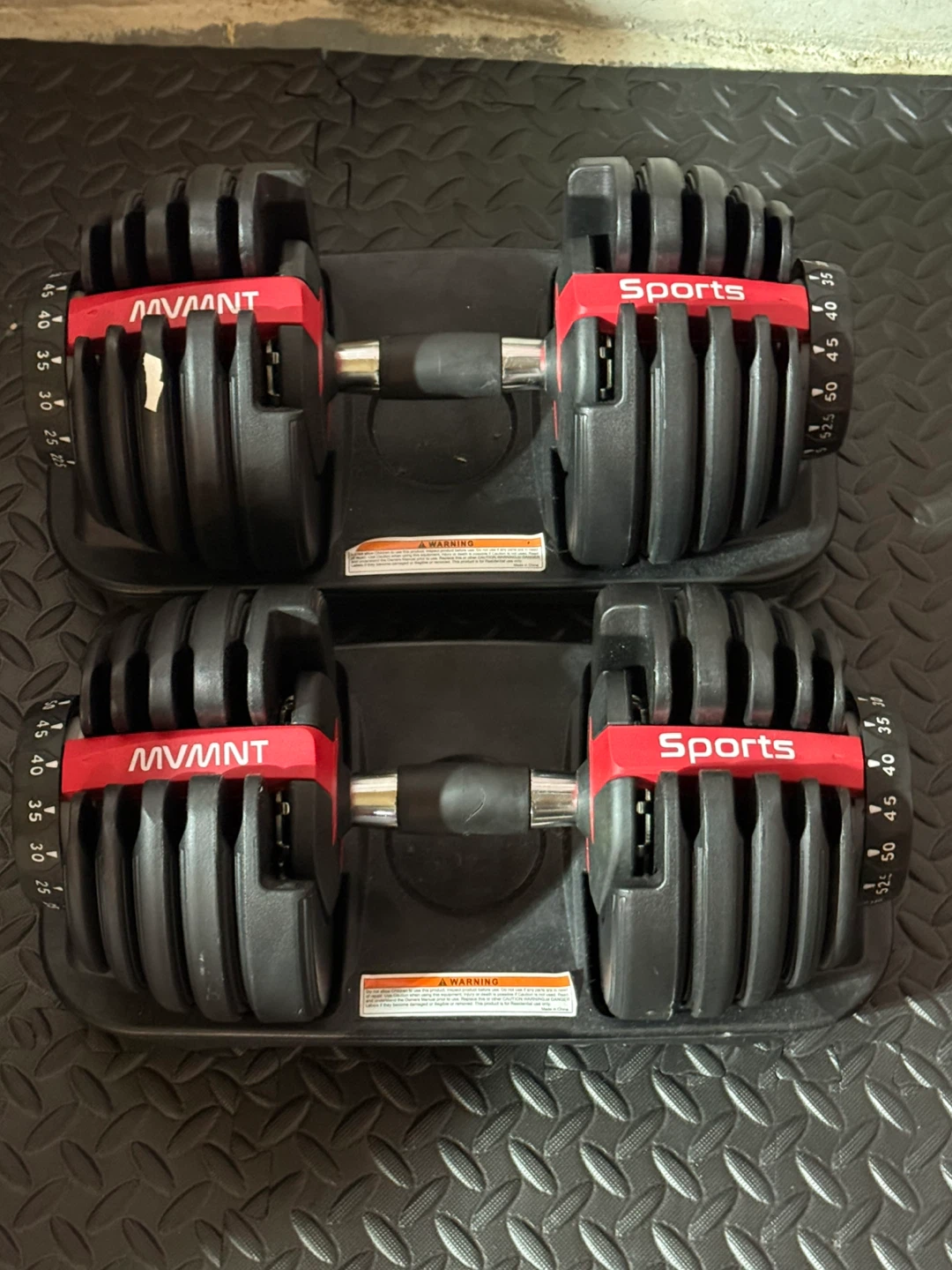 Bowflex Style Adjustable Dumbbells (Pair)