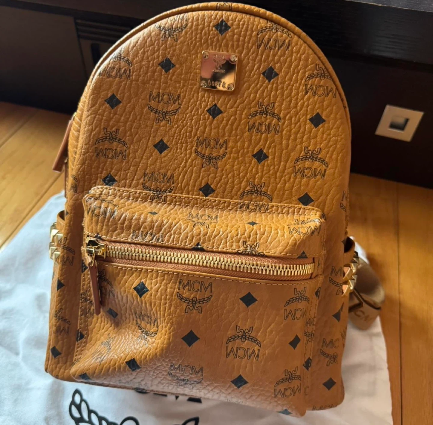 MCM Backpack - Cognac Visetos