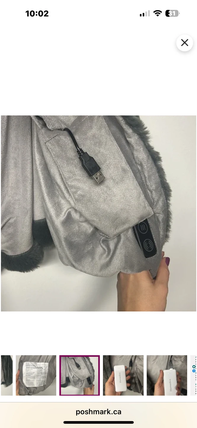 HoMedics Cordless Massaging Cape with Vibration & Heat - photo 3
