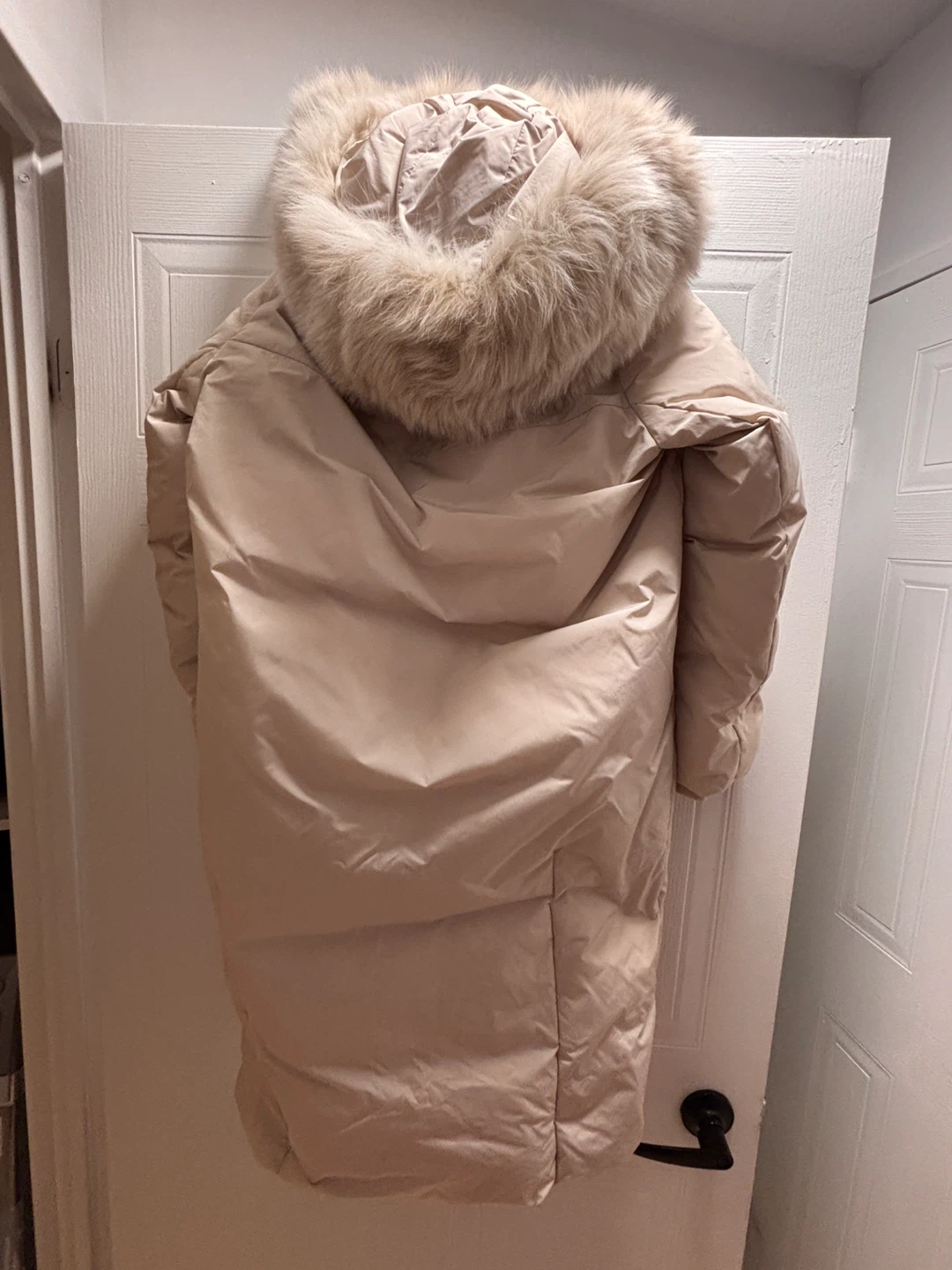 Mayonez Women's Long Puffer Coat with Faux Fur Hood (XS) - photo 4
