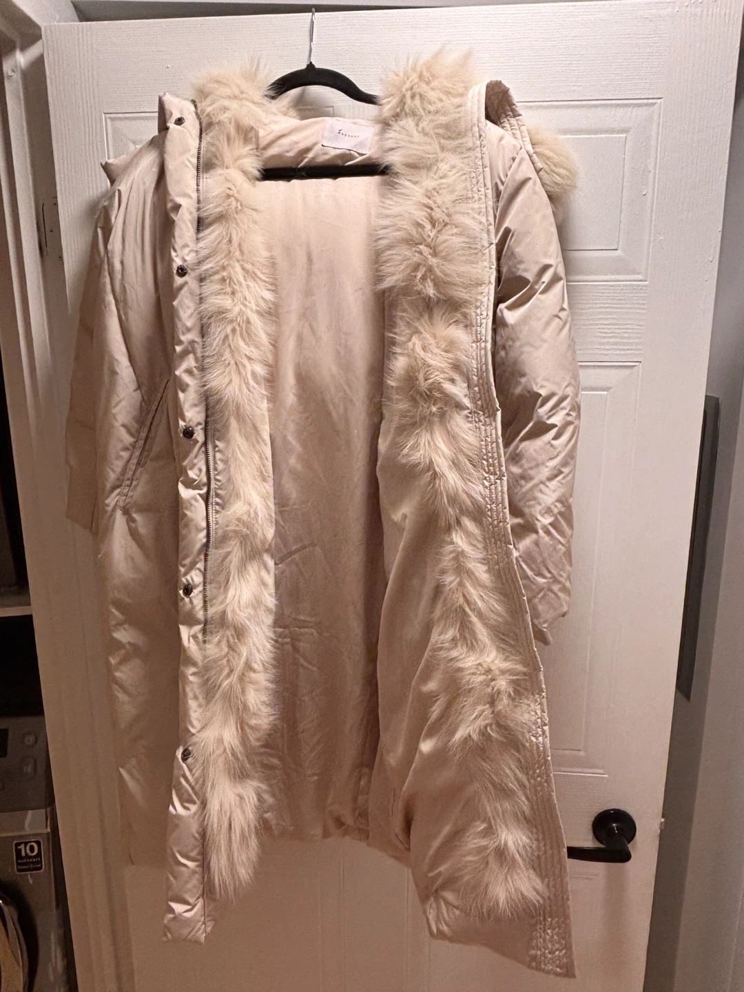 Mayonez Women's Long Puffer Coat with Faux Fur Hood (XS) - photo 3