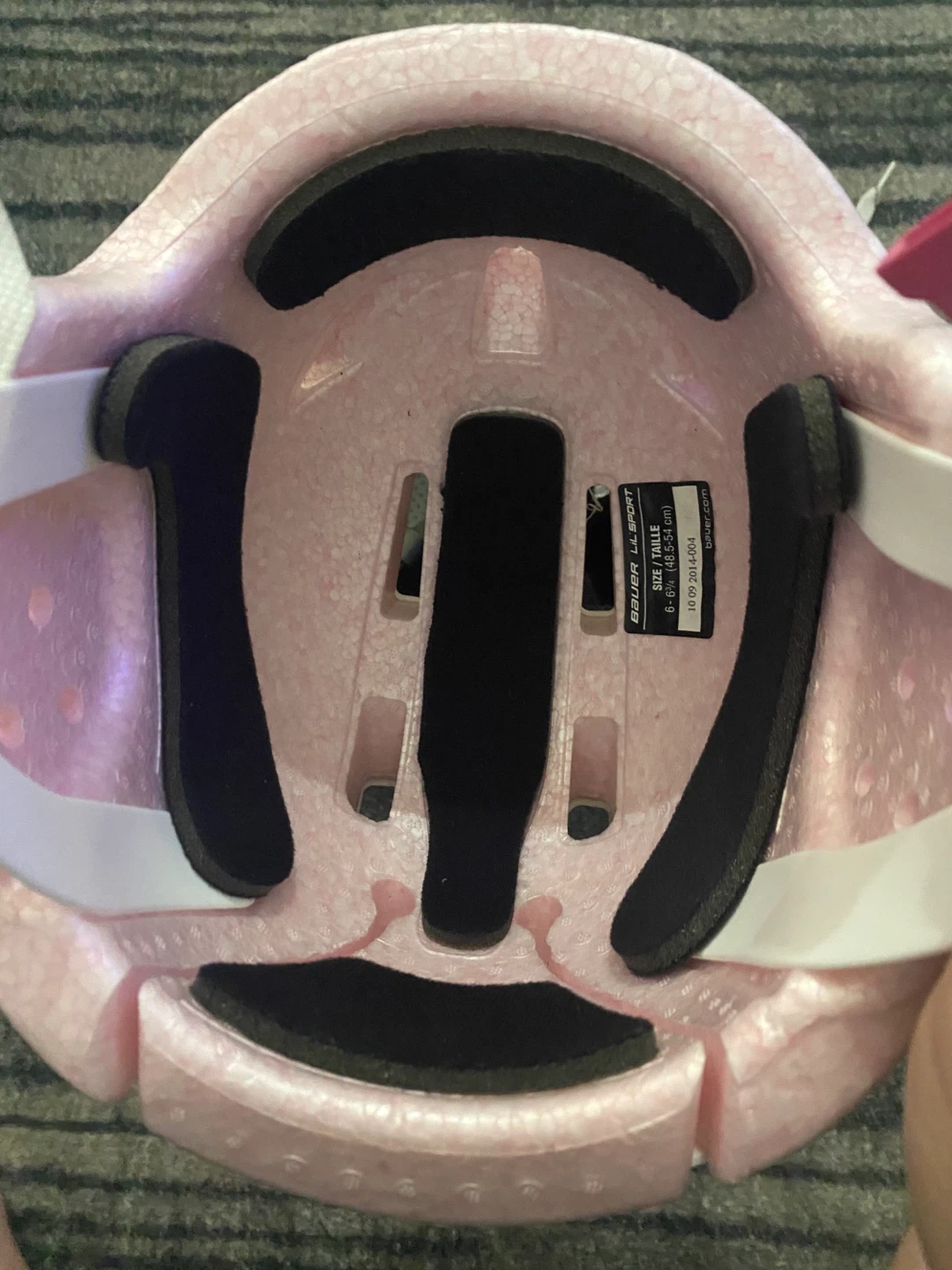 Bauer Lil' Sport Hockey Helmet - Pink/White - photo 3