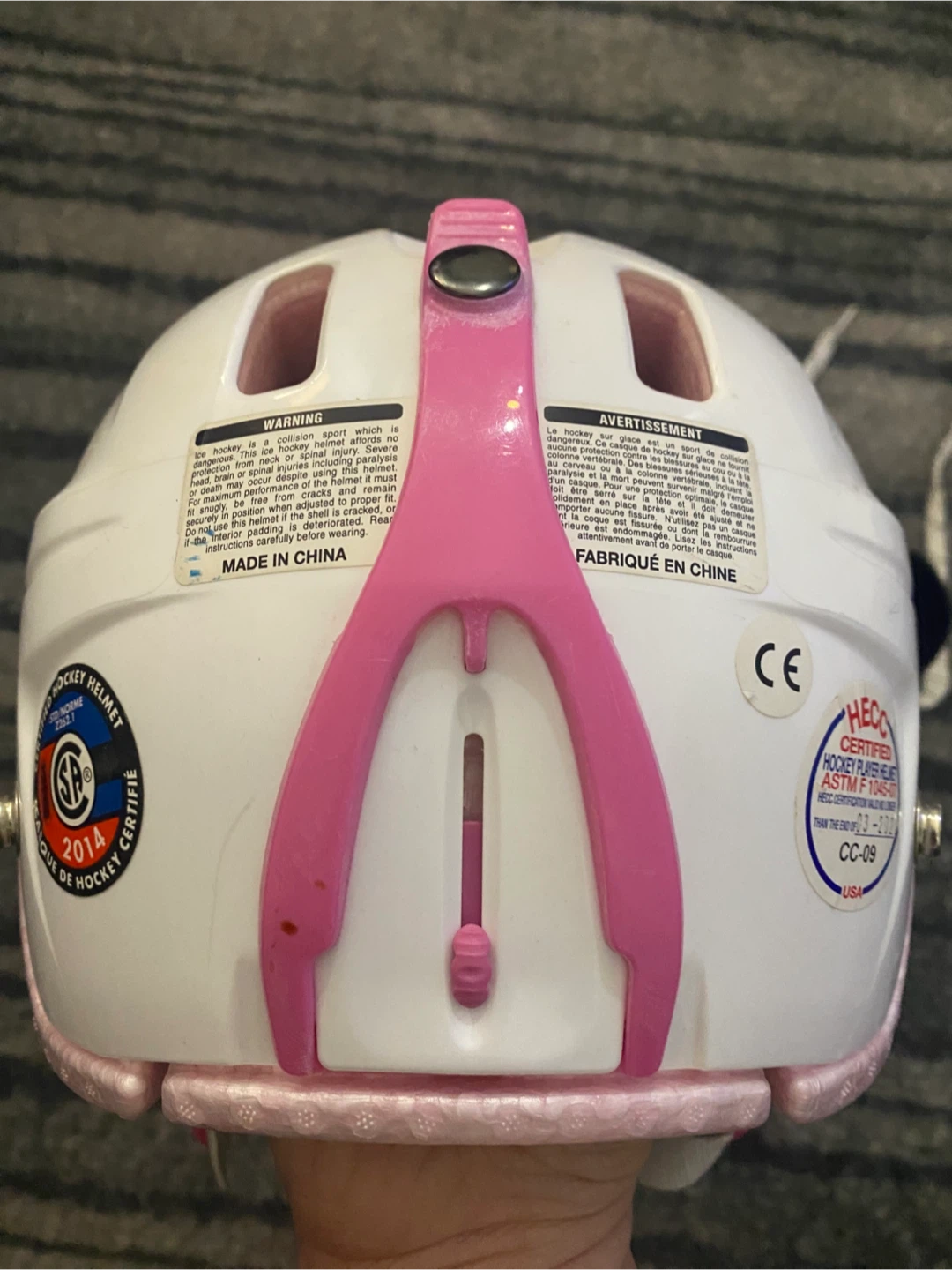 Bauer Lil' Sport Hockey Helmet - Pink/White - photo 4
