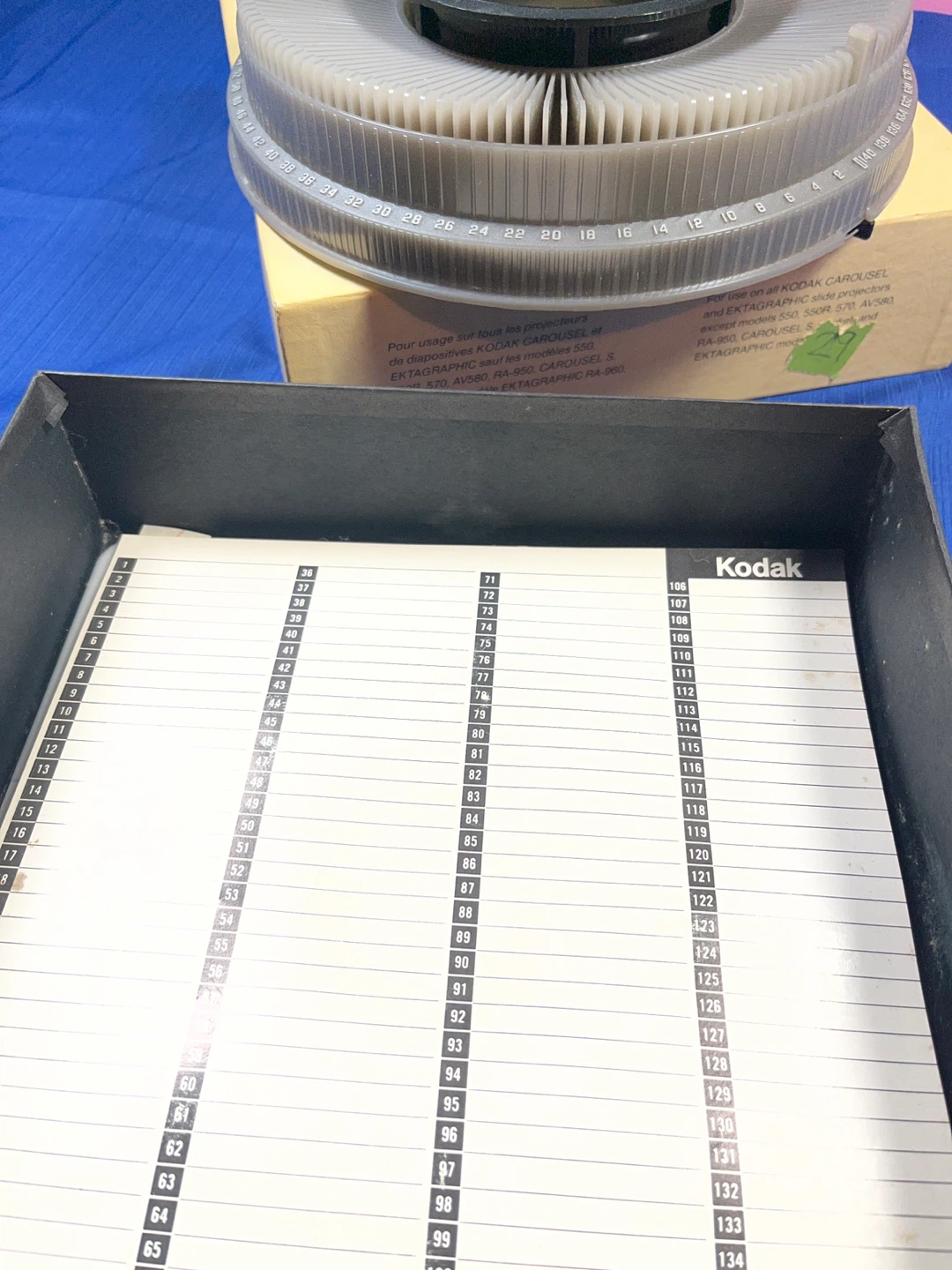 Kodak Carousel Transvue 140 Slide Tray - photo 4