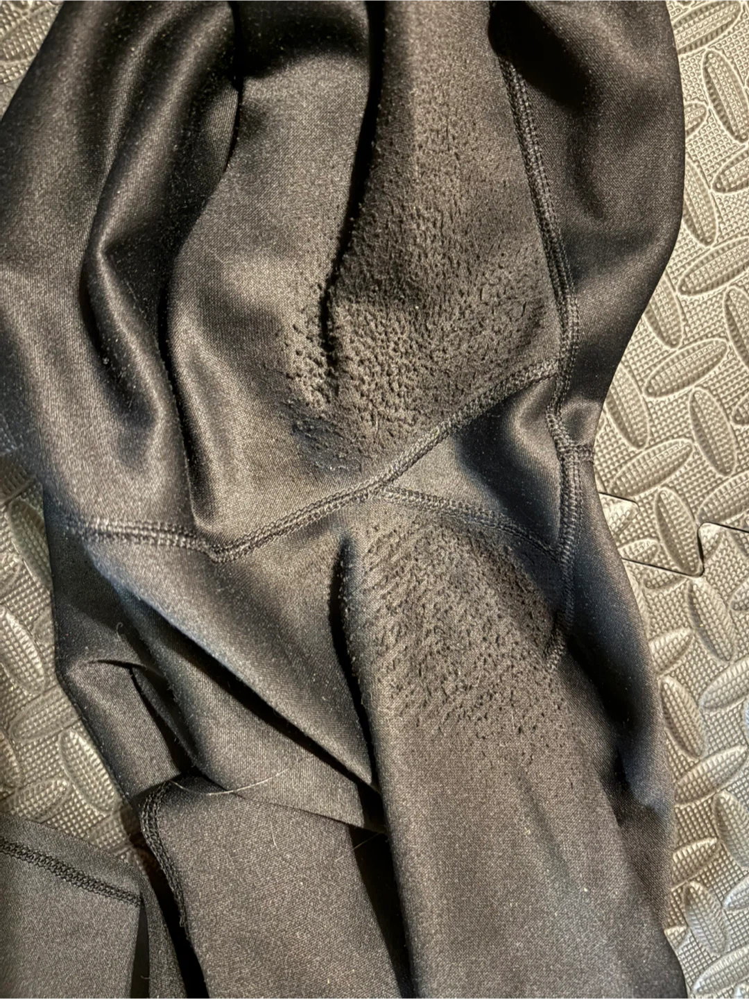 Free large womens black fleece lined winter Leggings base layer - photo 3