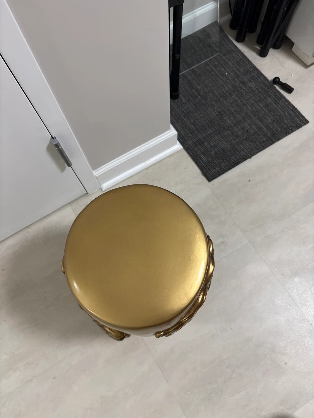 Gold Ceramic Garden Stool - photo 4