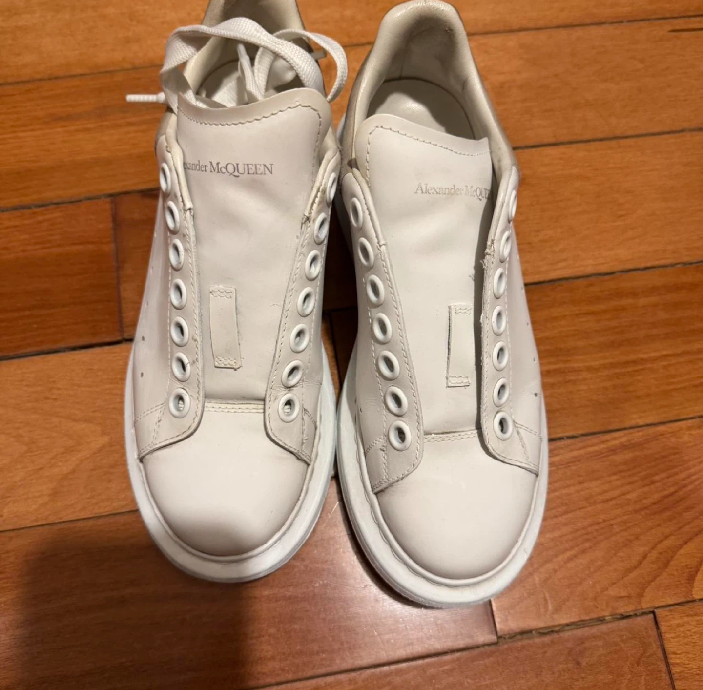 Alexander McQueen White Leather Sneakers - photo 2