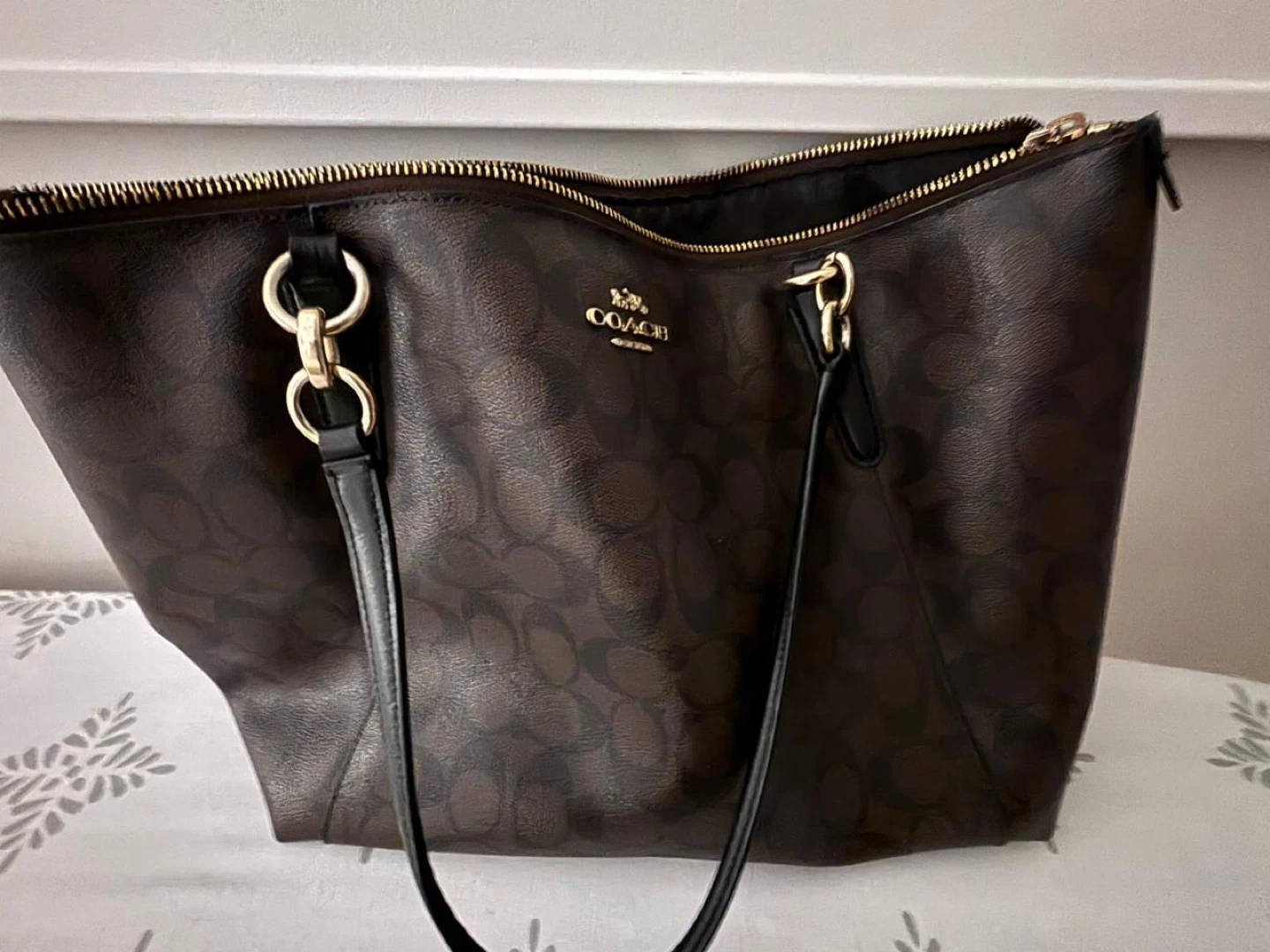 Coach Monogram Tote Bag
