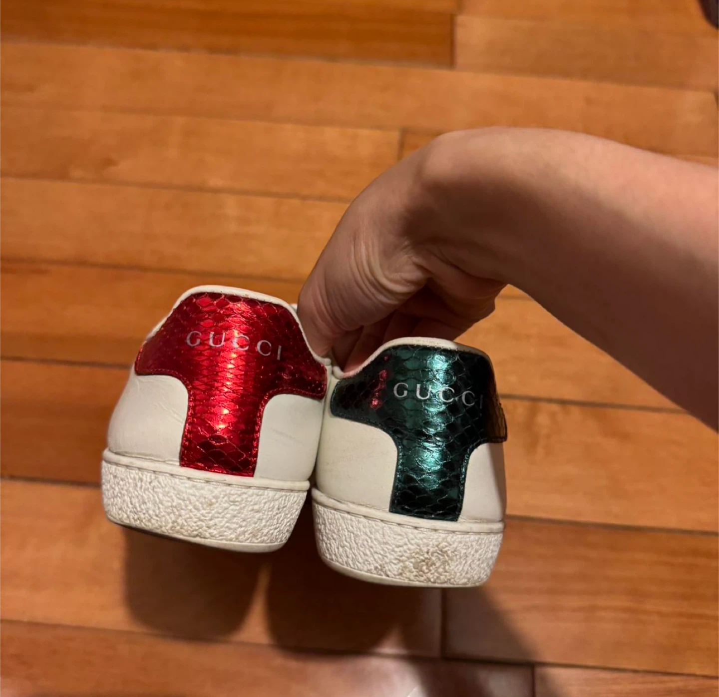 Gucci Ace Bee Sneakers - White Leather - photo 2