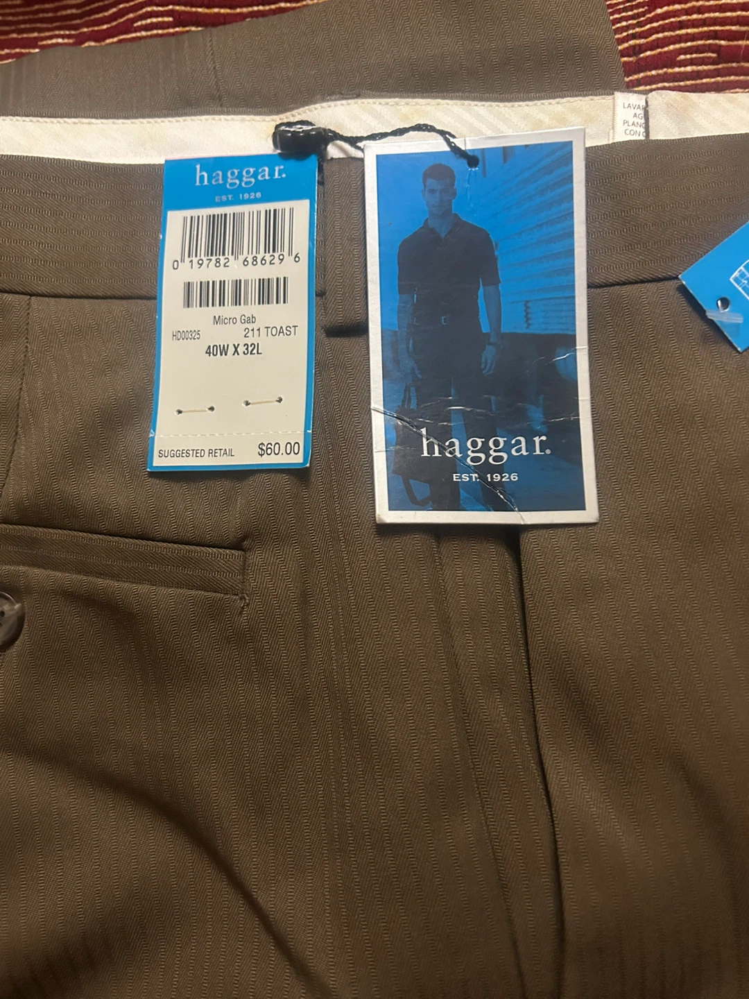 Haggar Micro Gabardine Pants 40W x 32L