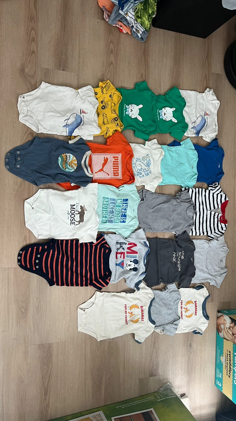 Baby short sleeves Bodysuits Bundle (Various Brands)