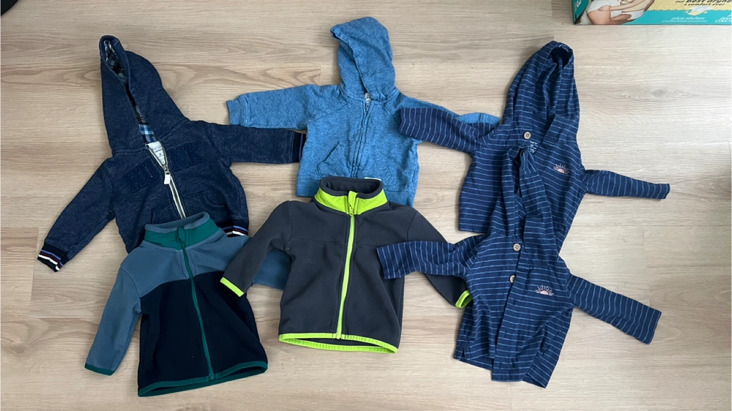 Bundle of Baby Hoodies and Fleeces