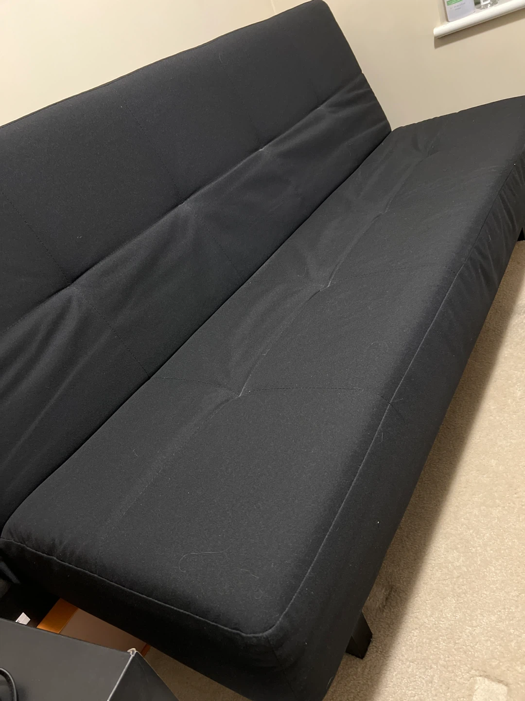 Black Futon Sofa Bed - photo 2