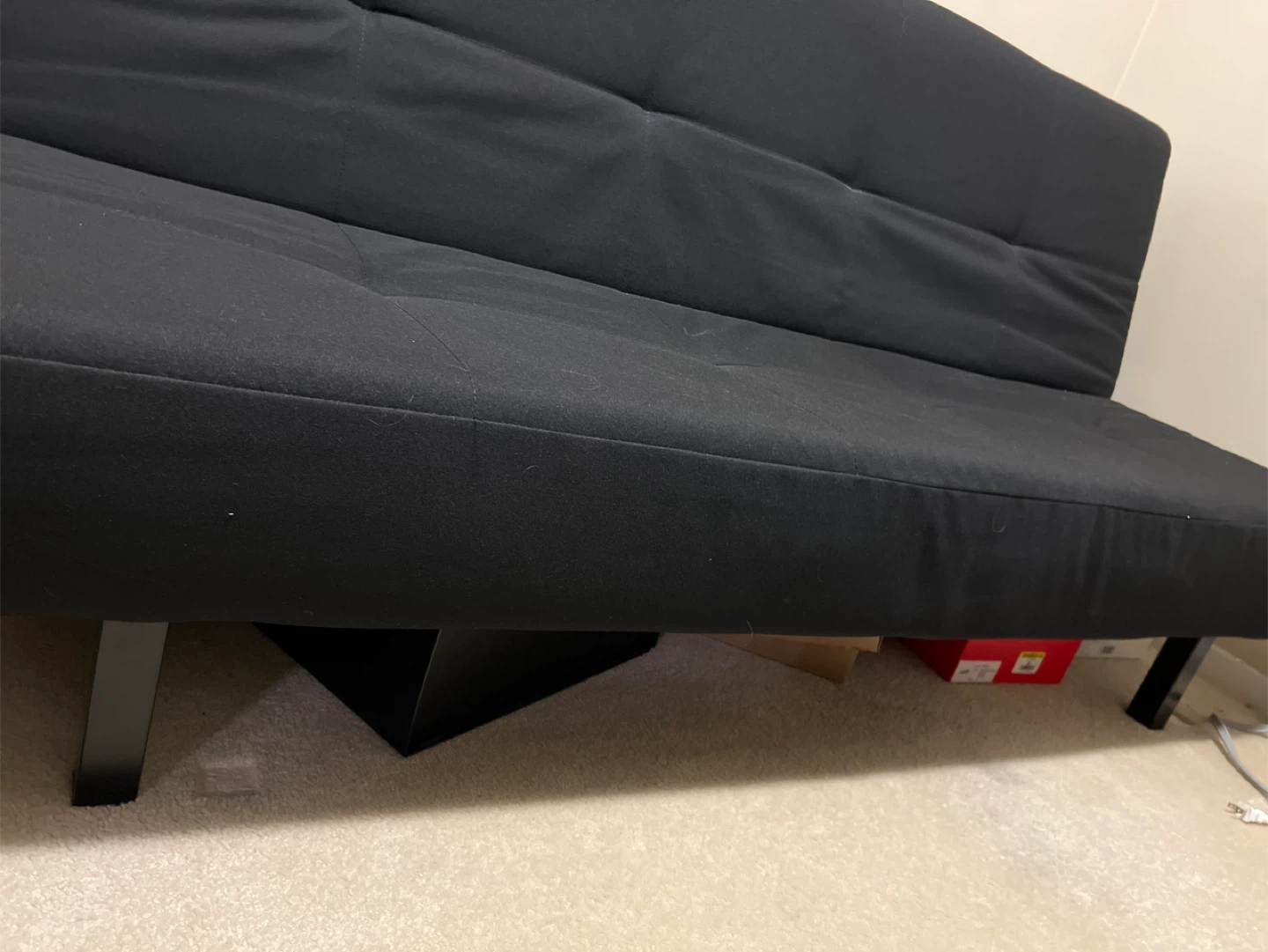 Black Futon Sofa Bed - photo 3