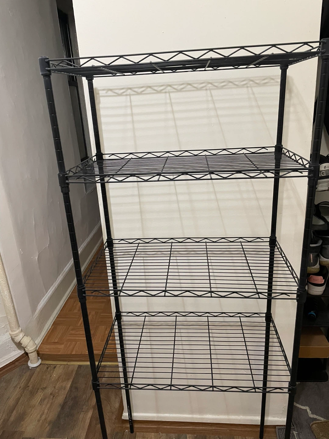 Black 5-Tier Wire Shelving Rack
