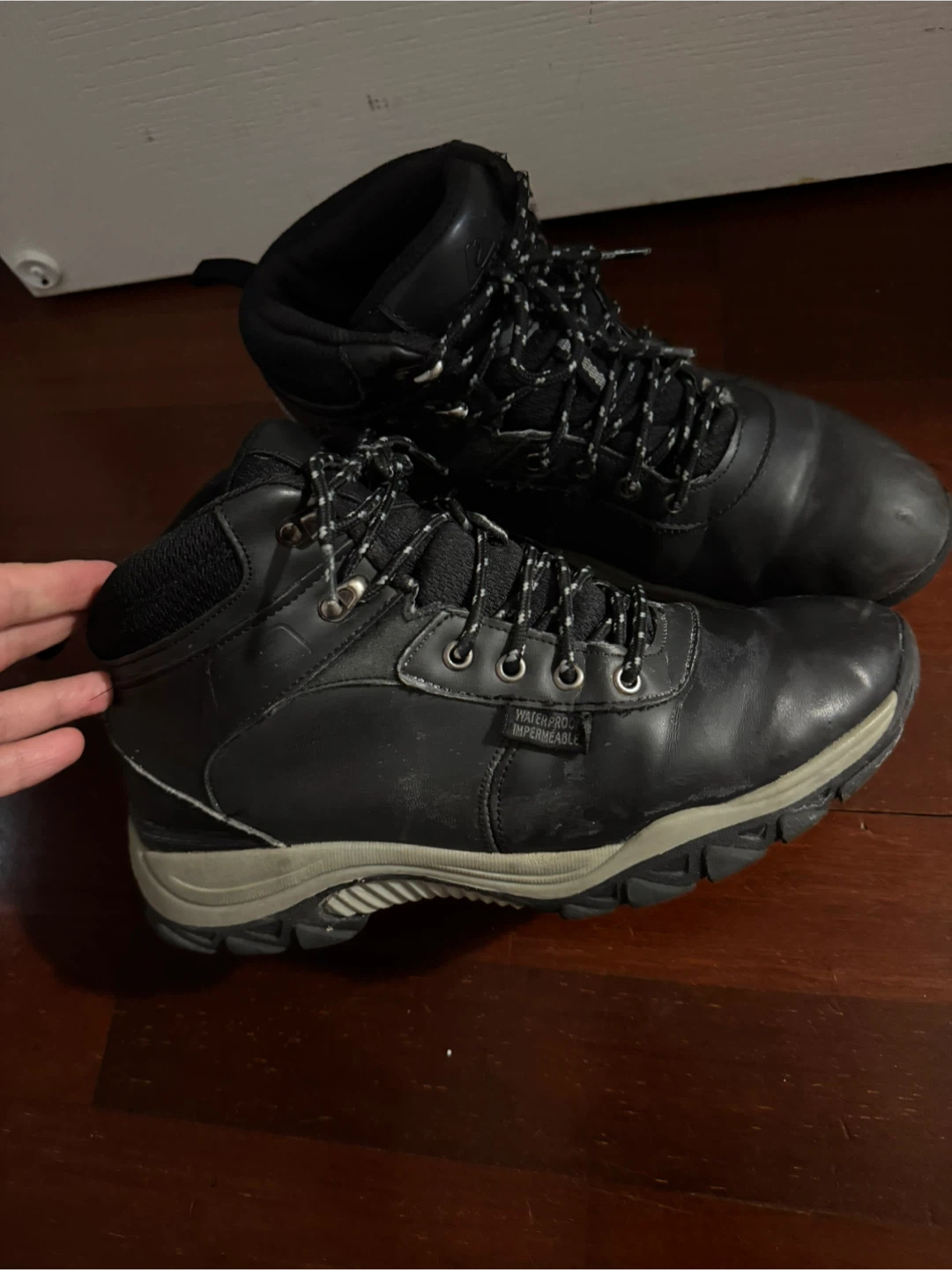 Black Waterproof Hiking Boots