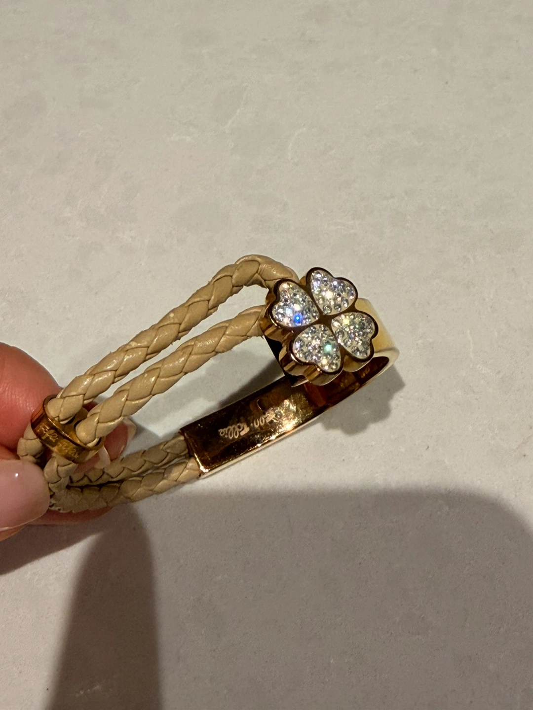 Folli Follie Gold Tone Clover Charm Bracelet - photo 3