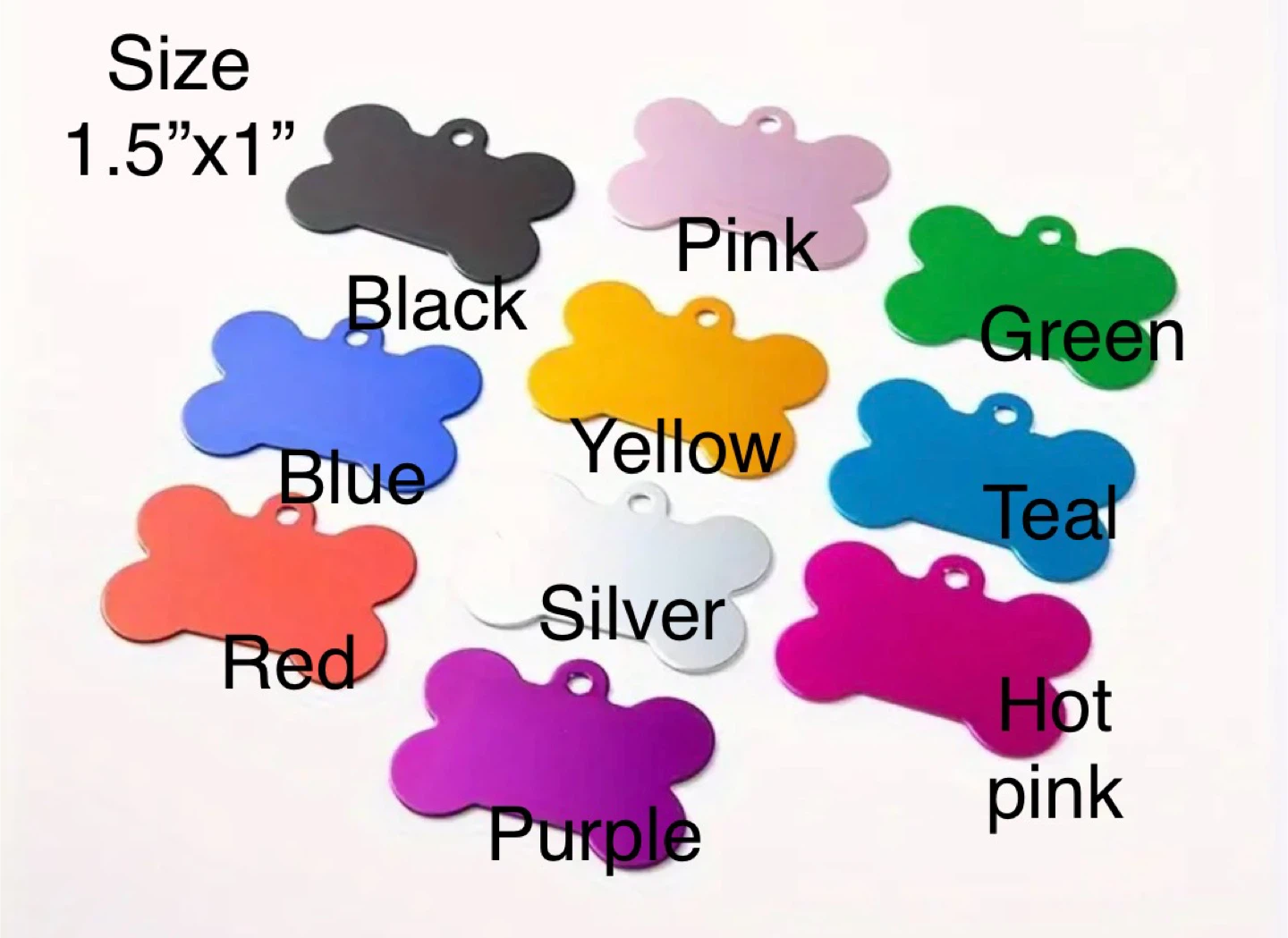 Personalized Dog Bone Pet ID Tag - photo 2