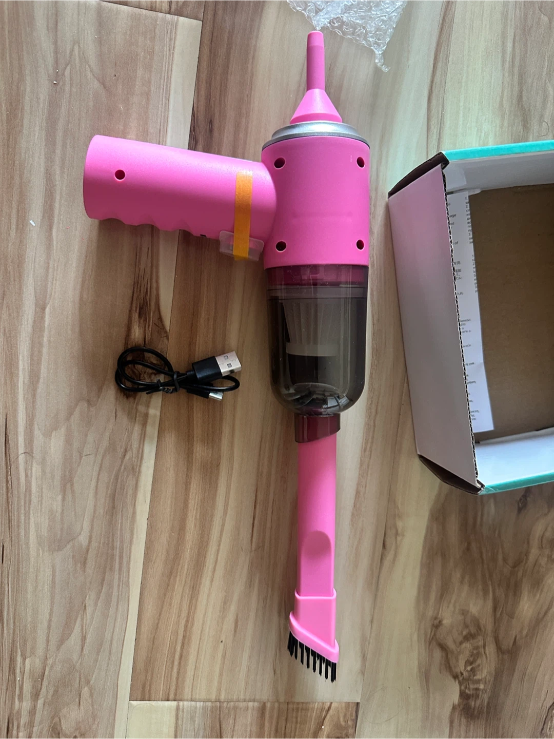 Pink Handheld Rechargeable Mini Vacuum Cleaner