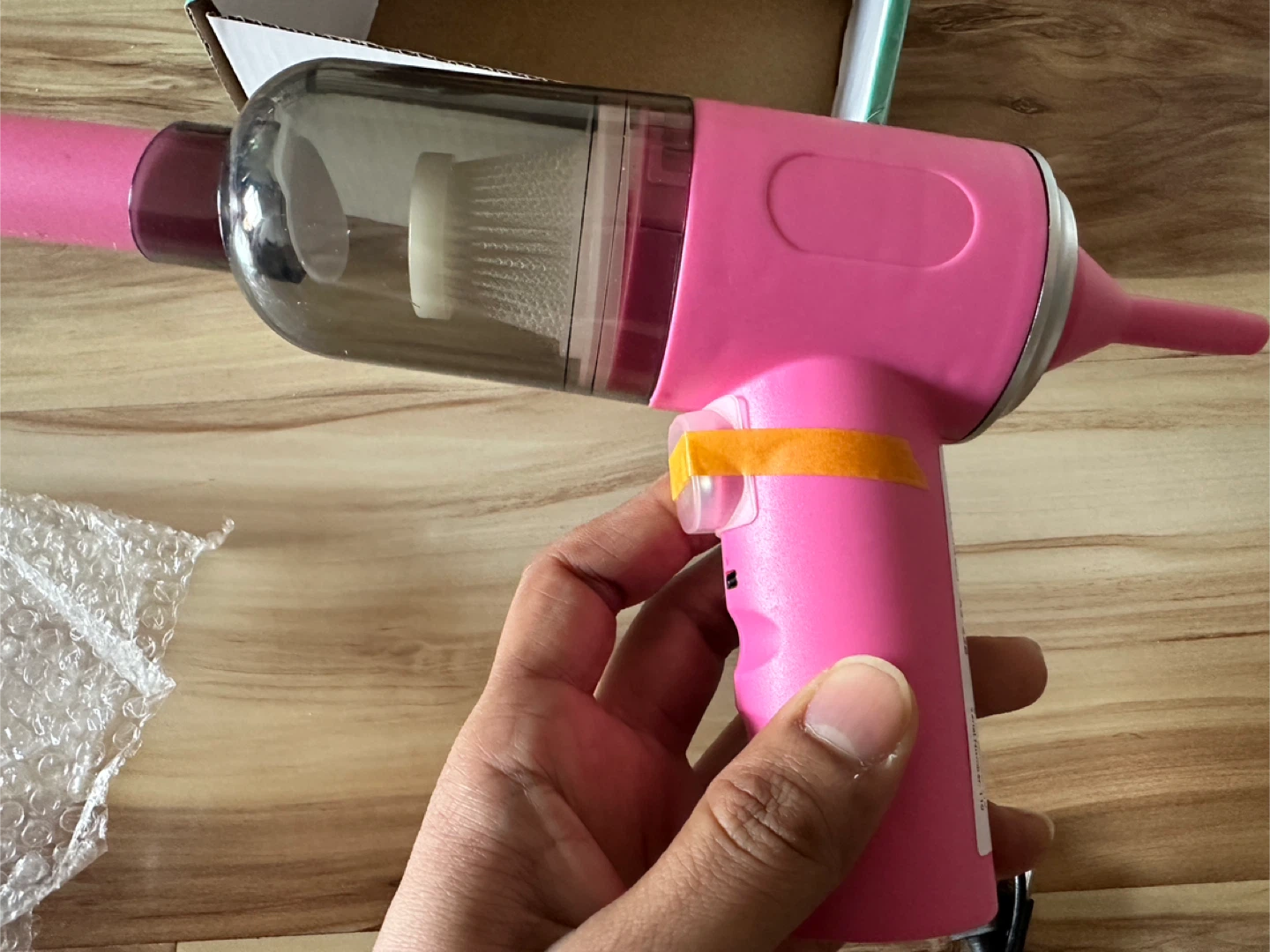 Pink Handheld Rechargeable Mini Vacuum Cleaner - photo 4