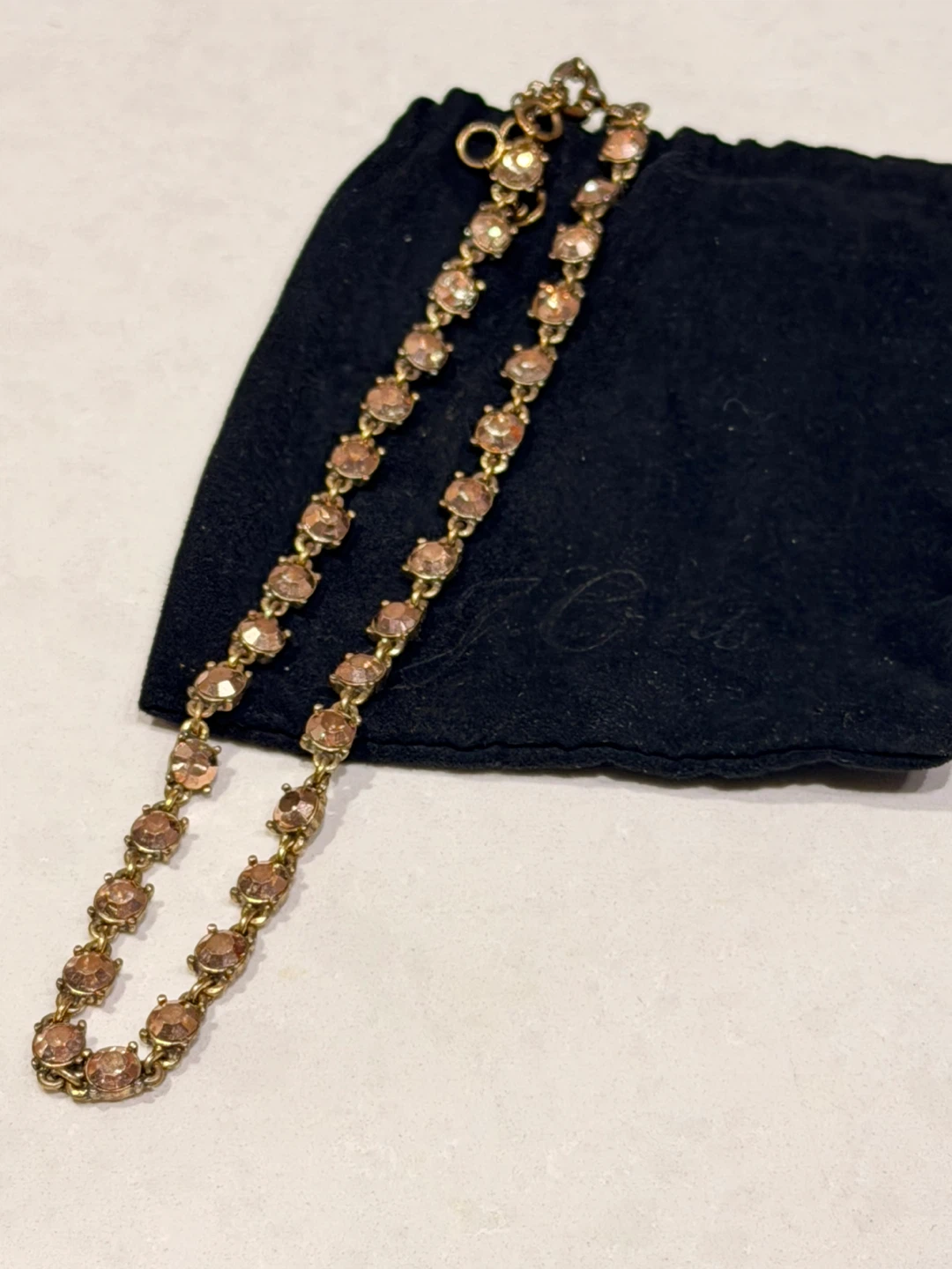 J. Crew Crystal Tennis Necklace