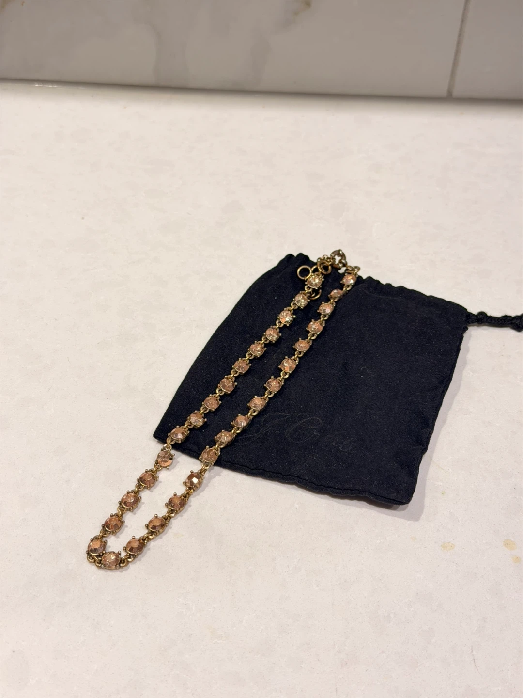 J. Crew Crystal Tennis Necklace - photo 2