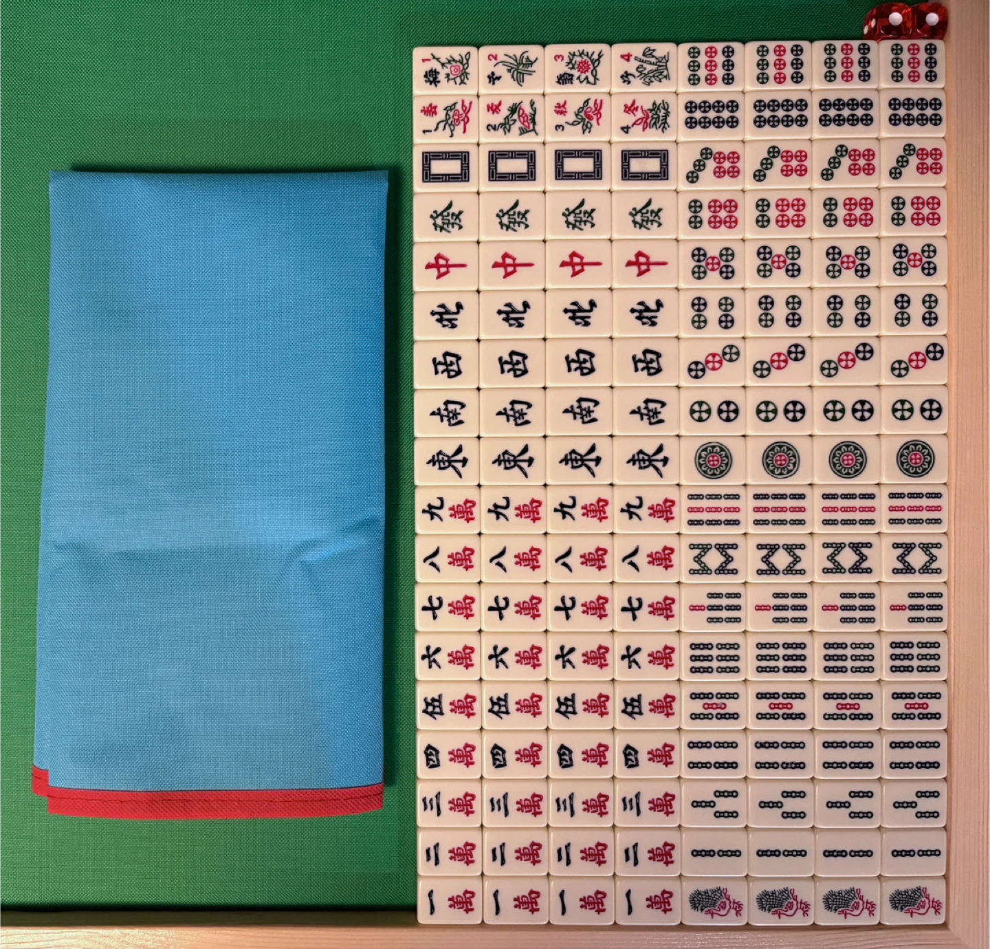 Mahjong Full Set + 2 dice + Mat - photo 2