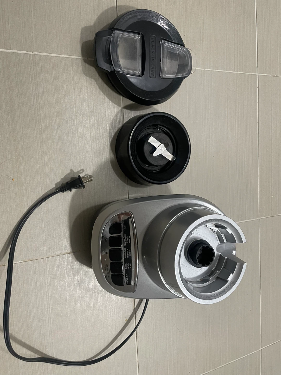 Black + Decker Blender Base and Lid