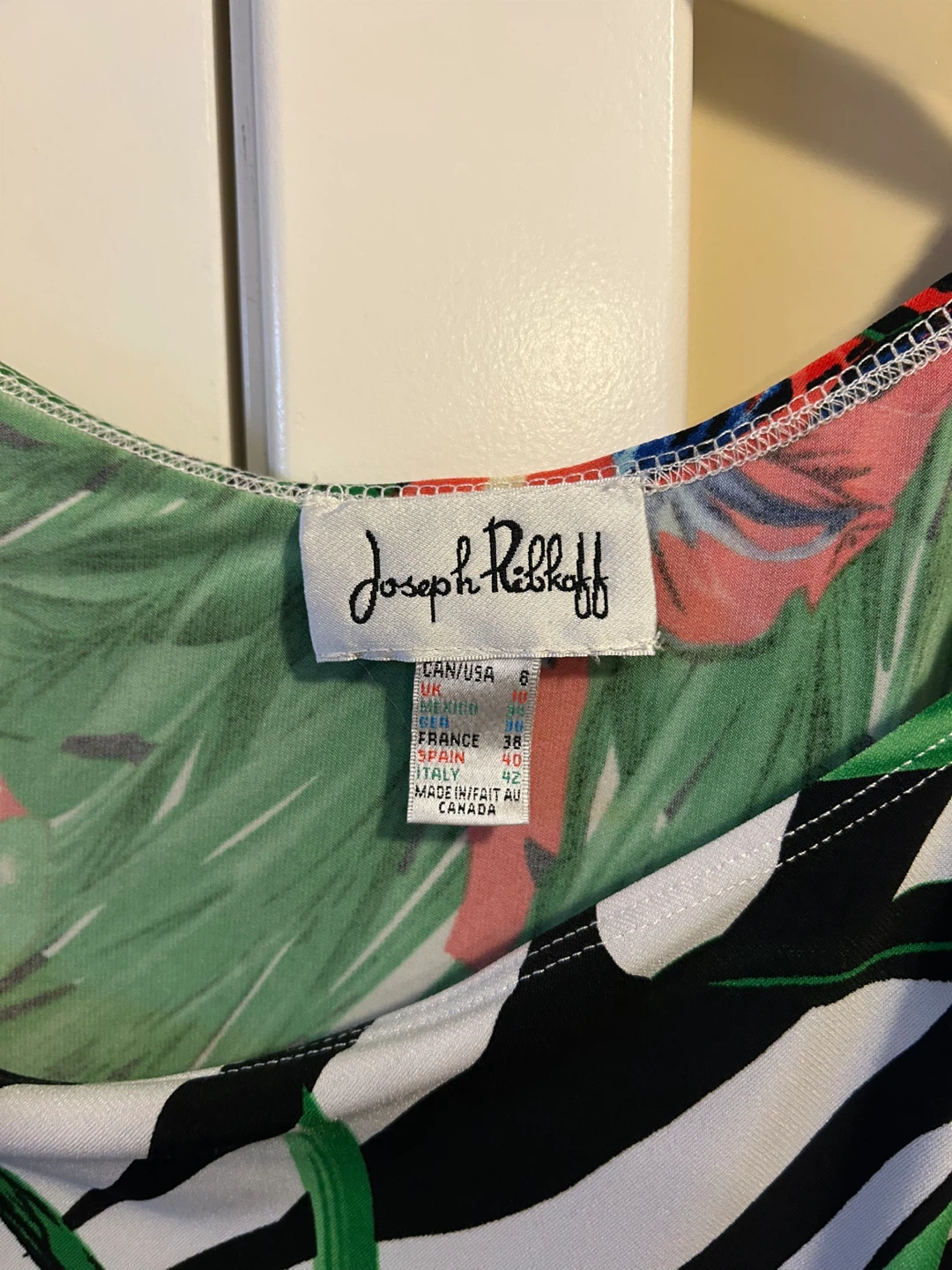 Joseph Ribkoff Women's Zebra Print Floral Top - photo 3