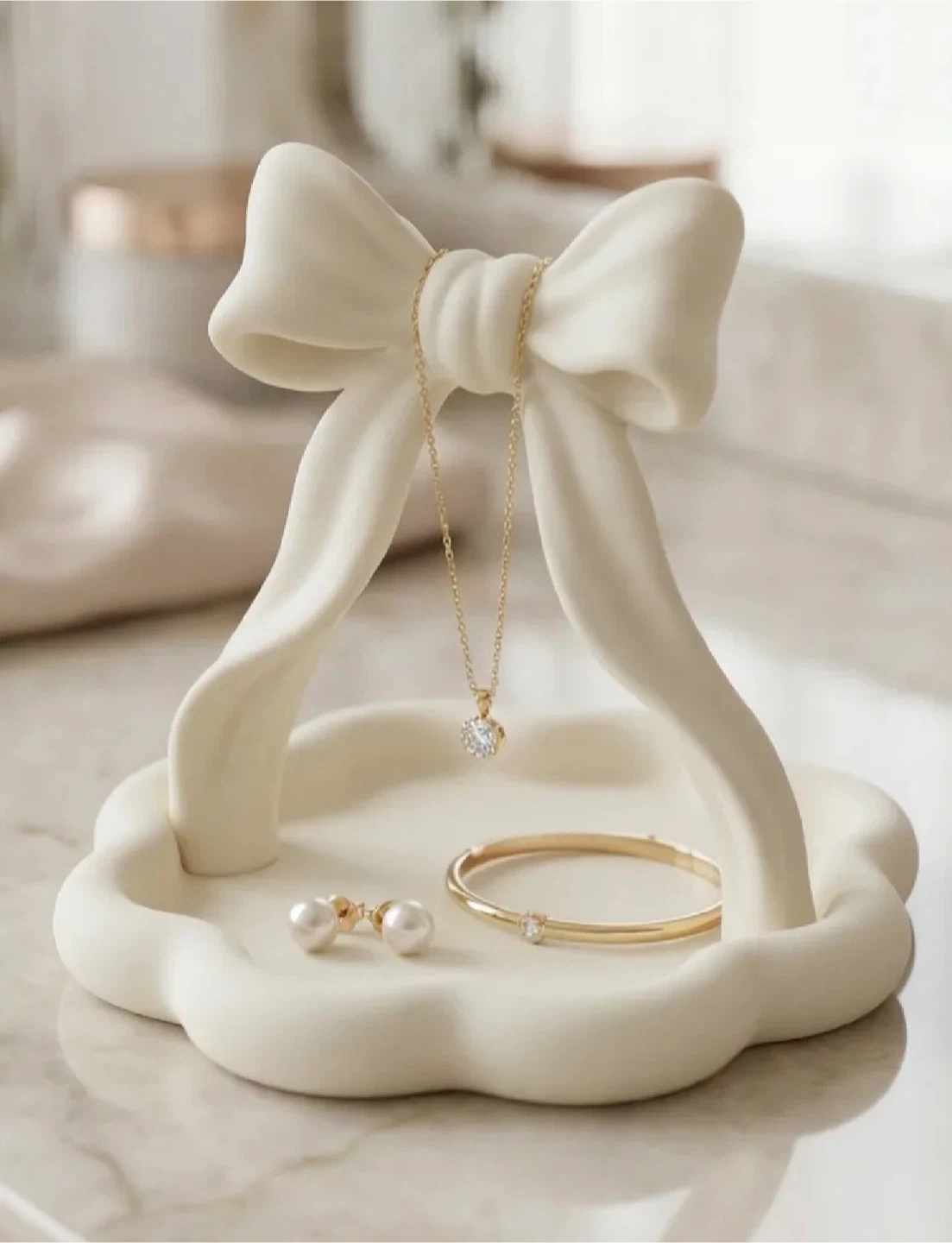 Bow Design 3D printed Jewelry Holder Dish