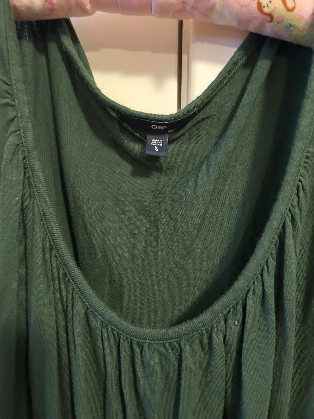 GAP Women's Green Gathered Waist Dress Size S - photo 2