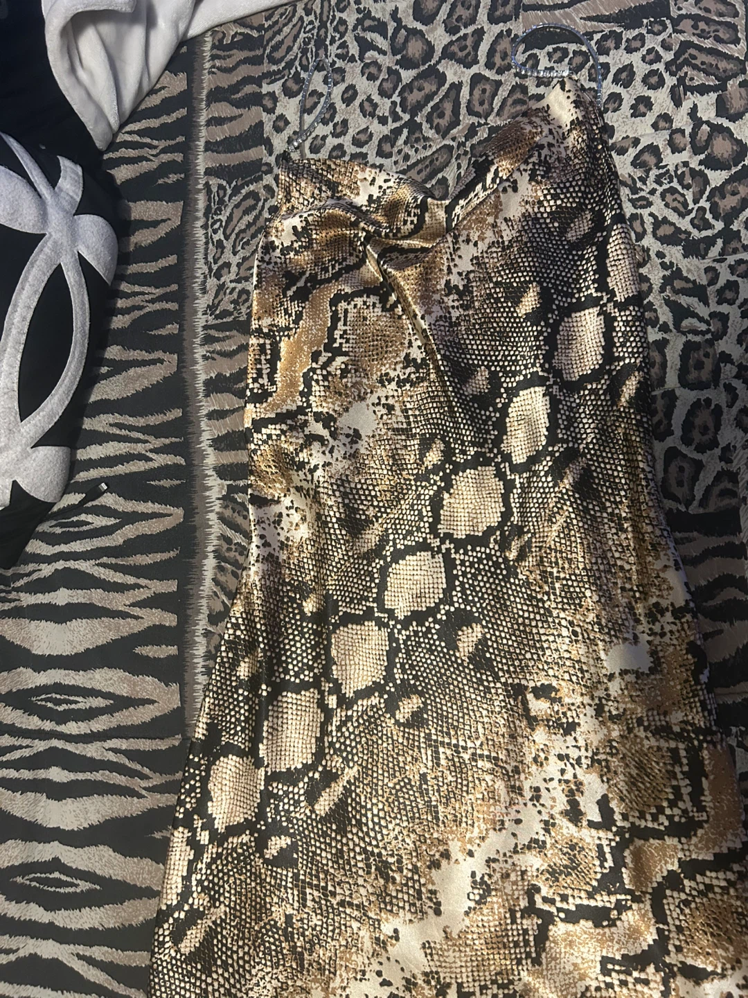 Fashion Nova Snake Print Midi dress
