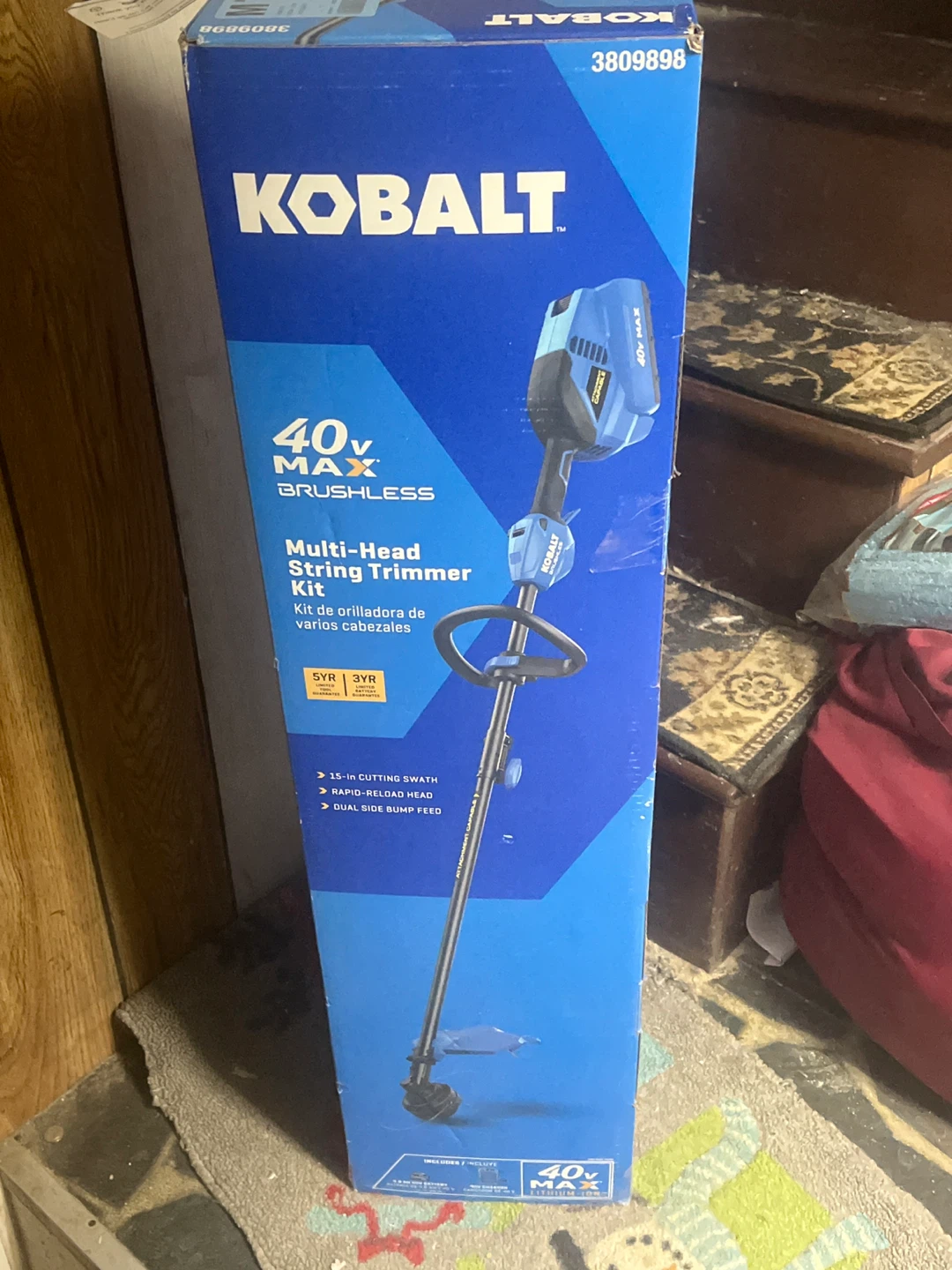 Kobalt 40V Max Brushless Multi-Head String Trimmer Kit