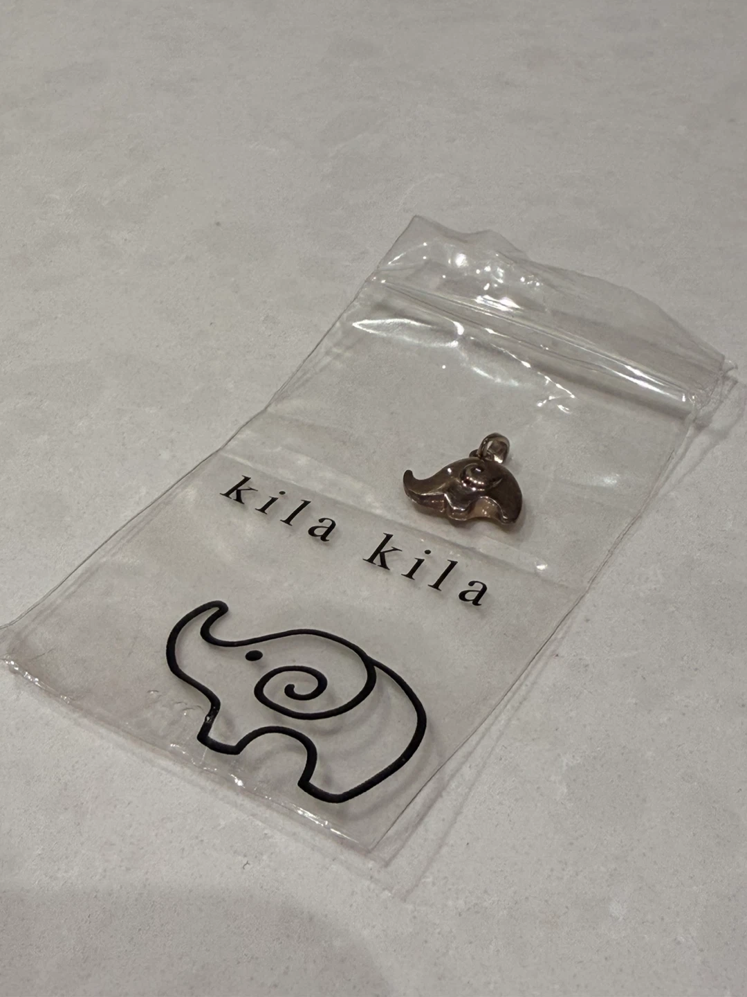 Silver Kila Kila Elephant Charm Necklace - photo 4