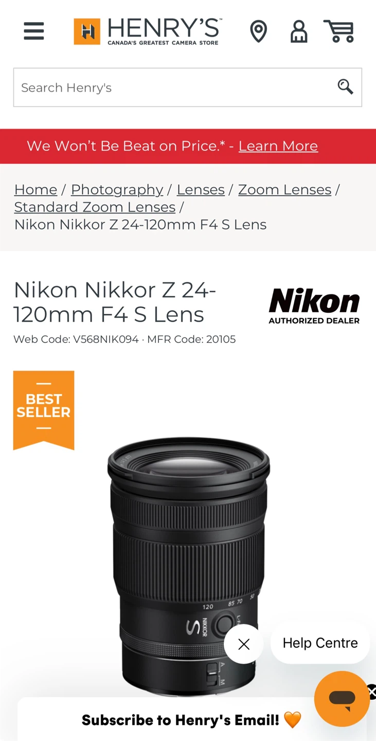 Nikon Nikkor Z 24-120mm f/4 S Lens - photo 2